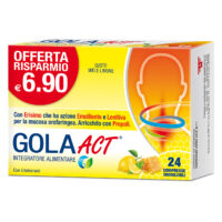 GOLA ACT MIELE LIMONE -  24 compresse