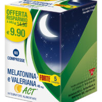 MELATONINA ACT + FORTE 5 COMPLEX E VALERIANA - 60 compresse