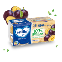 MELLIN OMOGENEIZZATO PRUGNA MELA - 2X100 g