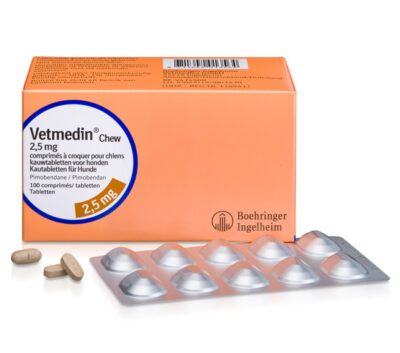Vetmedin Chew 2,5mg 100 Compresse Appetibili Cani