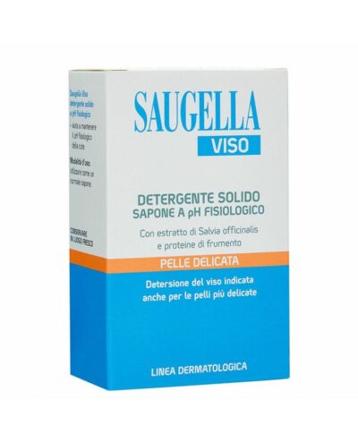 SAUGELLA VISO DETERGENTE SOLIDO SAPONE PH FISIOLOGICO PELLE DELICATA - 100 G