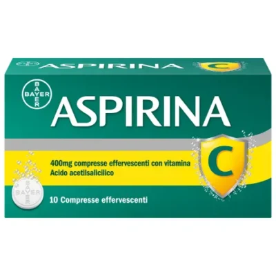 Aspirina C Antinfiammatorio Antidolorifico per Influenza Raffreddore e febbre con Vitamina C - 10 Compresse