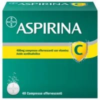 Aspirina C Antinfiammatorio Antidolorifico per Influenza Raffreddore e febbre con Vitamina C - 40 Compresse