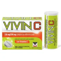 Vivin C Contro i Primi Sintomi Influenzali e Raffreddore con Vitamina C - 20 Compresse Effervescenti