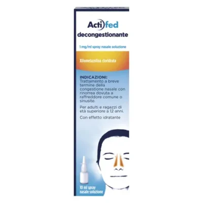 Actifed Decongestionante Spray Nasale 1mg/1ml Naso Chiuso 10 ml