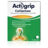 Actigrip*12 Compresse 60 mg + 2,5 mg + 500 mg