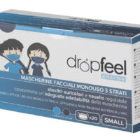 DROPFEEL MASCHERINA PEDIATRICA TIPO II - 20 MASCHERINE AZZURRA