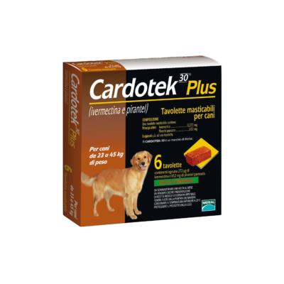 Cardotek Marrone - 30 Plus Cani 23/45 kg - 6 tavolette