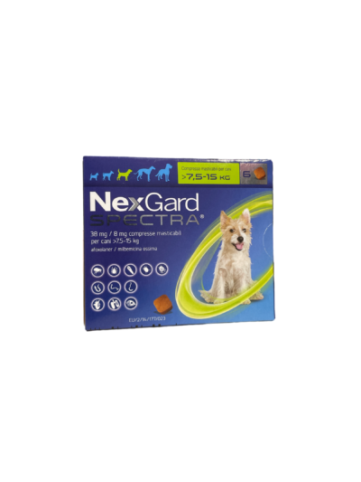 NEXGARD SPECTRA*7,5-15KG 6CPR