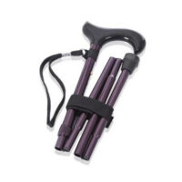 Bastone pieghevole in alluminio anodizzato con puntali antiscivolo – Regolabile in altezza – Donna – Brio
